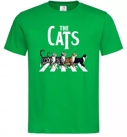 Мужская футболка The Cats Зеленый фото