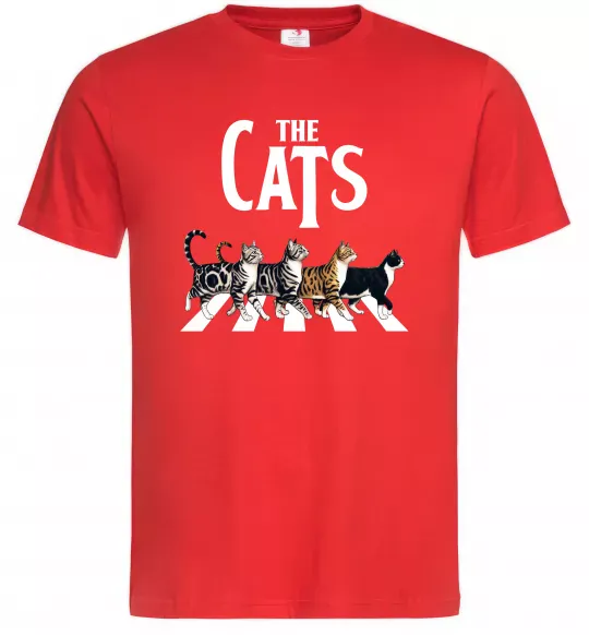 Мужская футболка The Cats Красный фото