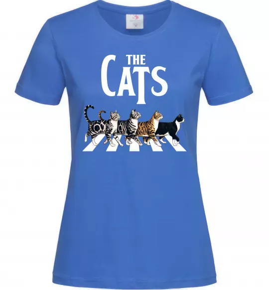 Женская футболка The Cats Ярко-синий фото