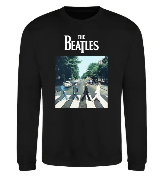 Світшот The Beatles платівка Чорний фото