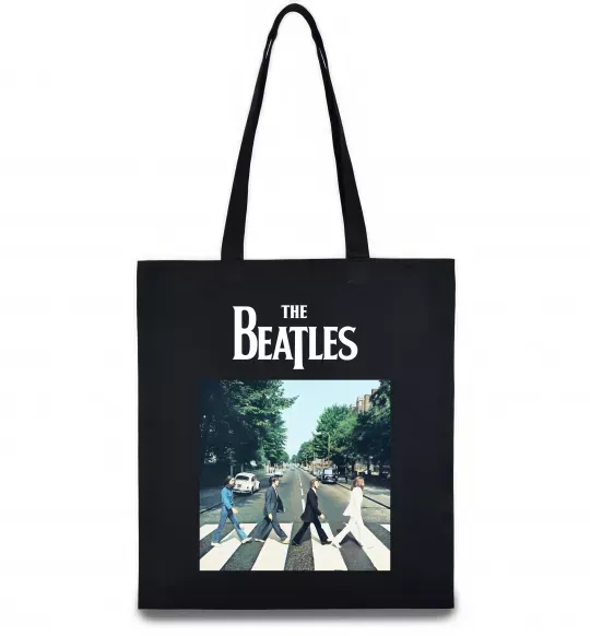 Эко-сумка The Beatles платівка Черный фото