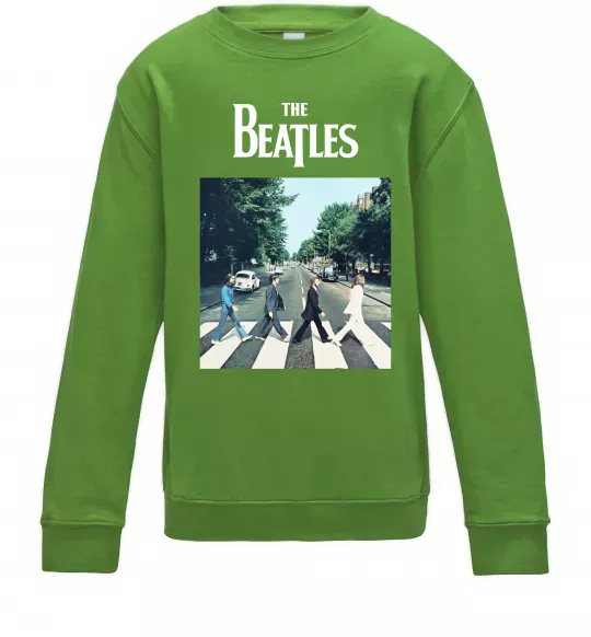 Детский Свитшот The Beatles платівка Лаймовый фото