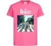 Детская футболка The Beatles платівка Ярко-розовый фото