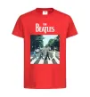 Дитяча футболка The Beatles платівка Червоний фото
