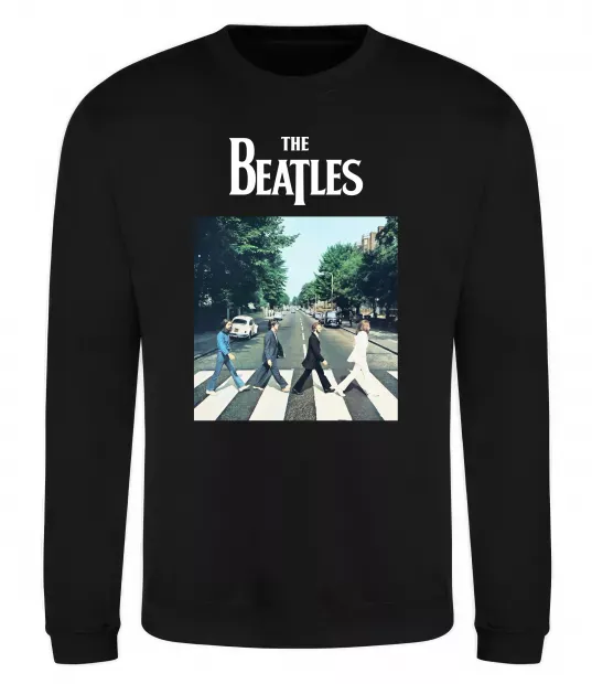 Світшот The Beatles платівка Чорний фото