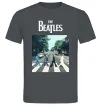 Чоловіча футболка The Beatles платівка Графіт фото