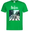 Чоловіча футболка The Beatles платівка Зелений фото