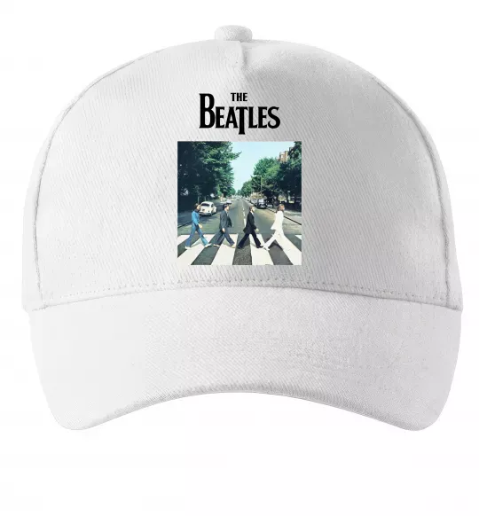 Кепка The Beatles платівка Білий фото