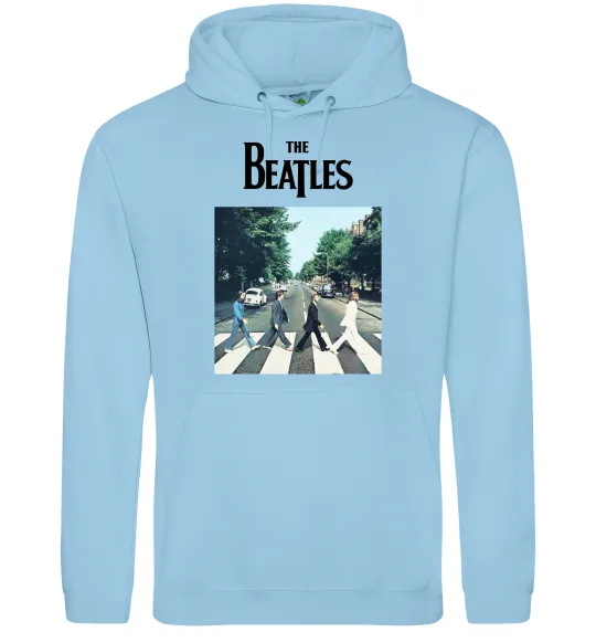 Чоловіча толстовка (худі) The Beatles платівка Блакитний фото