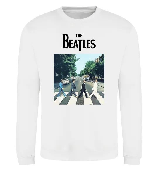Світшот The Beatles платівка Білий фото