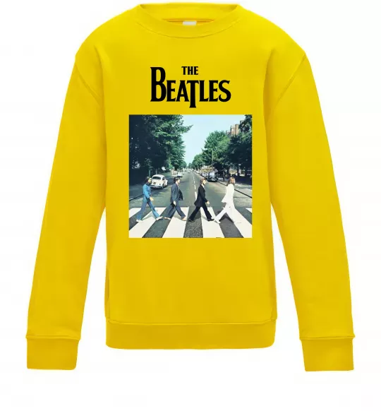 Детский Свитшот The Beatles платівка Солнечно желтый фото