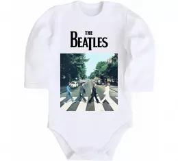 Детский боди The Beatles платівка Белый фото