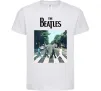 Детская футболка The Beatles платівка Белый фото