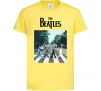 Детская футболка The Beatles платівка Лимонный фото