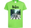 Детская футболка The Beatles платівка Лаймовый фото