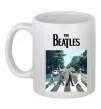 Чашка керамическая The Beatles платівка Белый фото