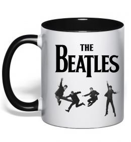 Чашка с цветной ручкой The Beatles фото