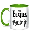Чашка с цветной ручкой The Beatles фото Лаймовый Чашка с цветной ручкой The Beatles фото Лаймовый фото