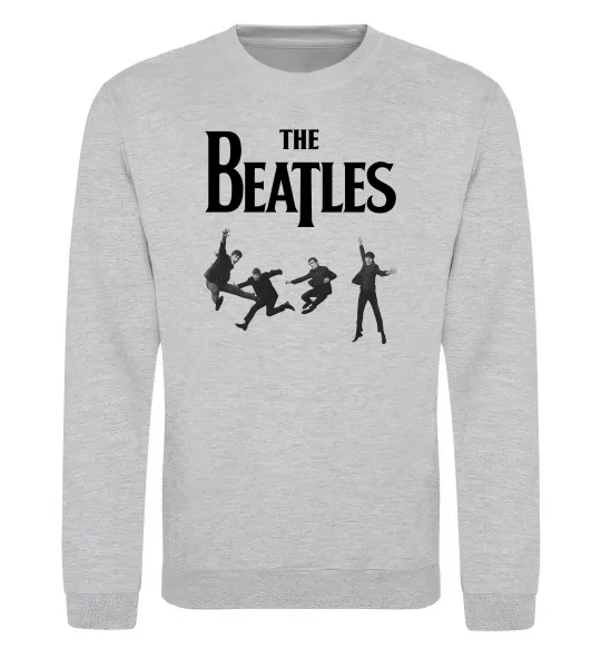 Свитшот The Beatles фото Серый меланж фото