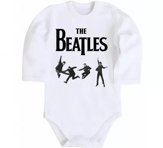 Детский боди The Beatles фото Белый фото