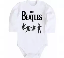 Детский боди The Beatles фото Белый фото