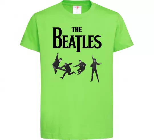 Дитяча футболка The Beatles фото Лаймовий фото