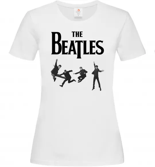 Женская футболка The Beatles фото Белый фото