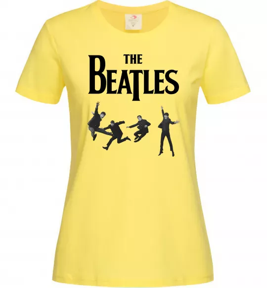 Женская футболка The Beatles фото Лимонный фото