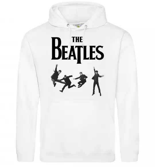 Чоловіча толстовка (худі) The Beatles фото Білий фото