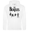 Чоловіча толстовка (худі) The Beatles фото Білий фото