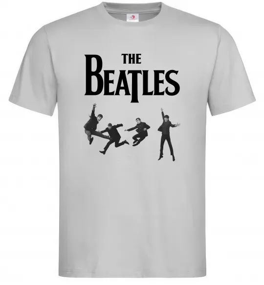 Чоловіча футболка The Beatles фото Сірий фото