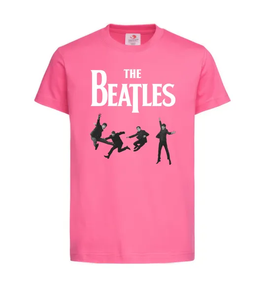 Детская футболка The Beatles фото Ярко-розовый фото