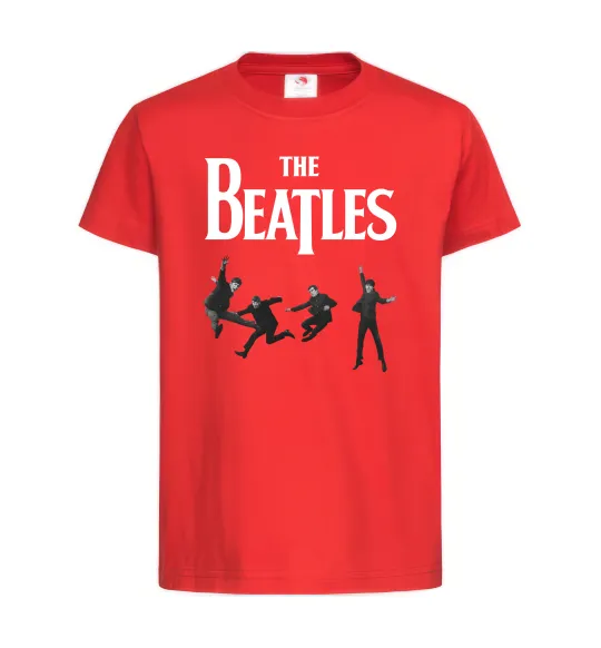 Детская футболка The Beatles фото Красный фото