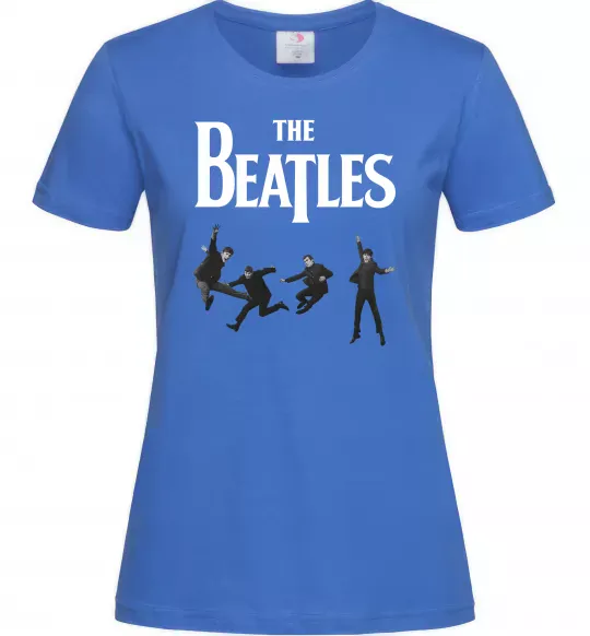 Женская футболка The Beatles фото Ярко-синий фото
