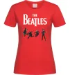 Женская футболка The Beatles фото Красный фото