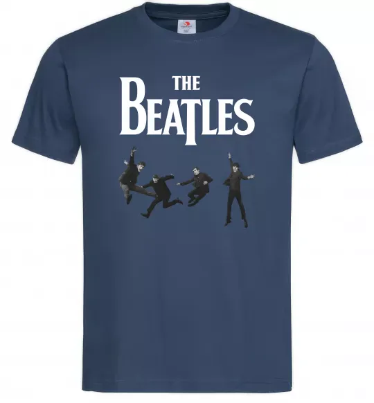 Чоловіча футболка The Beatles фото Темно-синій фото