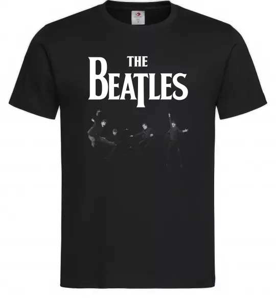 Чоловіча футболка The Beatles фото Чорний фото