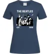 Женская футболка The Beatles 1960 Темно-синий фото