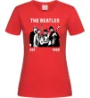 Женская футболка The Beatles 1960 Красный фото