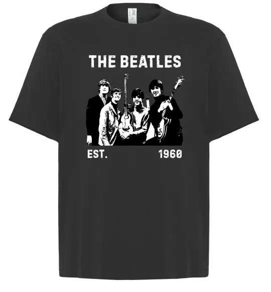 Футболка Оверсайз The Beatles 1960 Черный фото