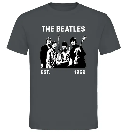 Мужская футболка The Beatles 1960 Графит фото