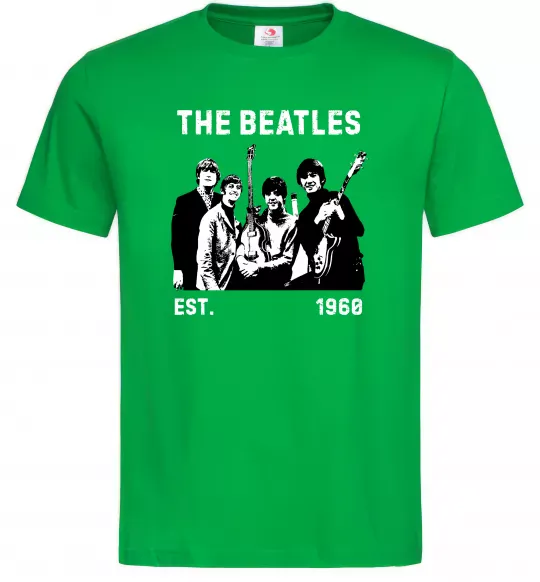 Мужская футболка The Beatles 1960 Зеленый фото