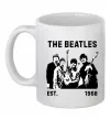 Чашка керамическая The Beatles 1960 Белый фото
