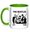 Чашка з кольоровою ручкою The Beatles 1960 Зелений фото