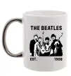 Чашка з кольоровою ручкою The Beatles 1960 Срібло фото