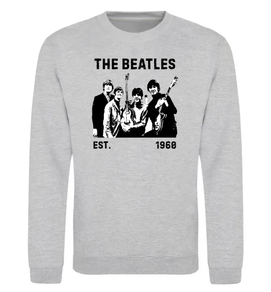 Світшот The Beatles 1960 Сірий меланж фото