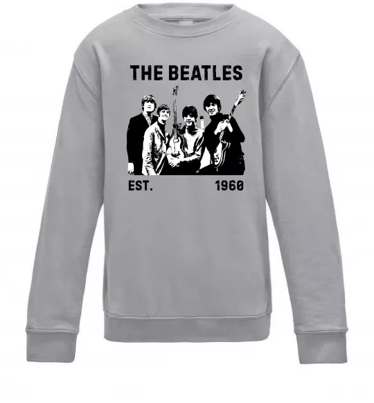 Дитячий світшот The Beatles 1960 Сірий меланж фото