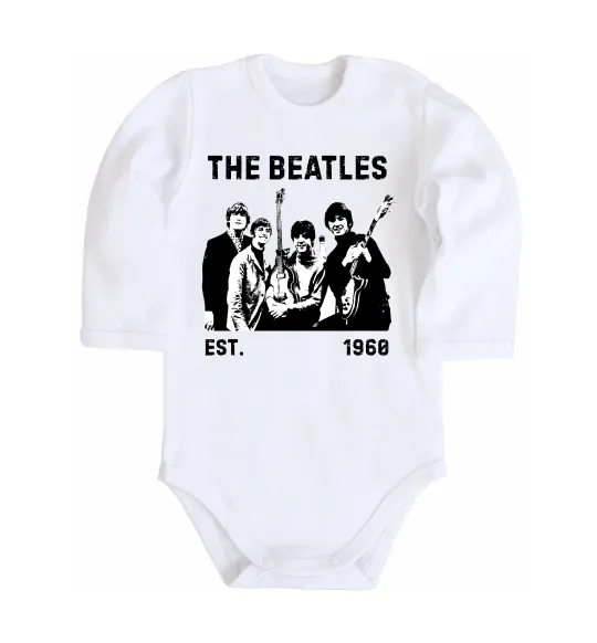 Дитячий бодік The Beatles 1960 Білий фото