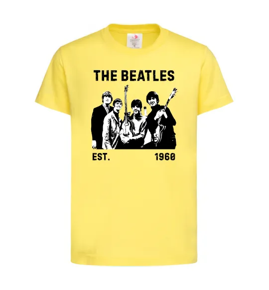 Дитяча футболка The Beatles 1960 Лимонний фото