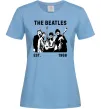 Женская футболка The Beatles 1960 Голубой фото